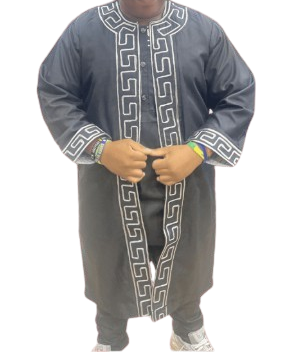 3-Piece Embroidered Agbada Set