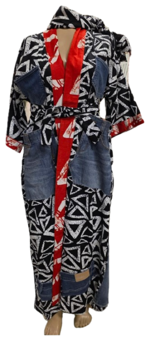 Kimono Denim and Ankara