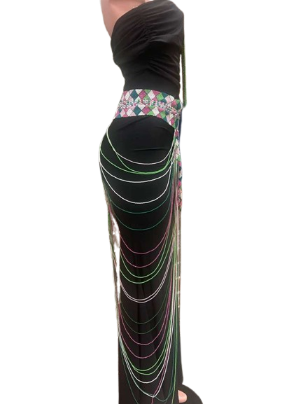 African Handmade Body Bead and Necklace Set