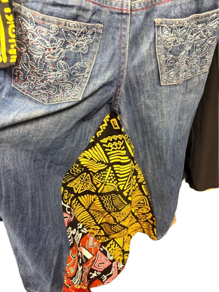 kk_07-removebg One-of-a-Kind Sustainable Kimono - Upcycled Denim & Bold Ankara