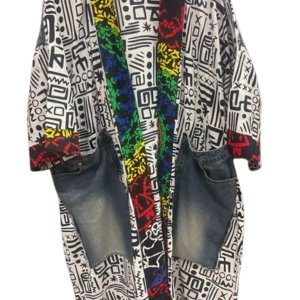 Artisan Jeans & Ankara Series Upcycled Kimono