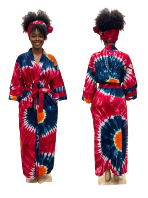 Tie-Dye Print Kimono