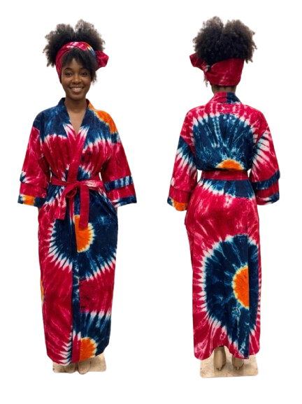 Tie-Dye Print Kimono