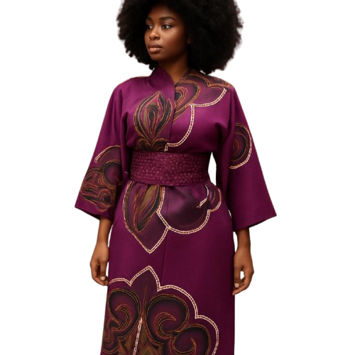Nigerian Print Kimono